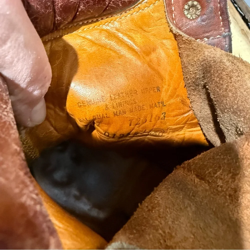 Vintage Land Rover by Thom McAn Weathered‎ Leather Boots Size 9 A44